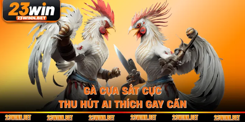 Gà cựa sắt cực thu hút ai thích gay cấn